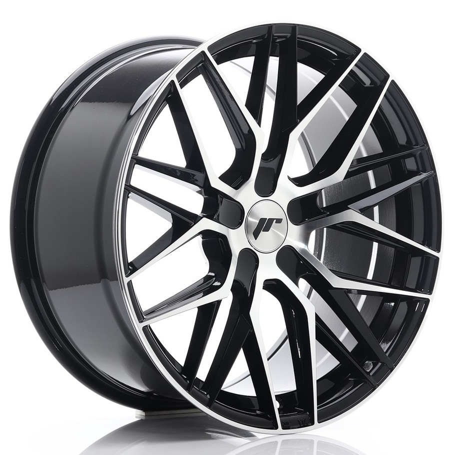 JR Wheels JR28 19x9.5 ET20-40 5H CUSTOM PCD Gloss Black Machined Face www.srbpower.com