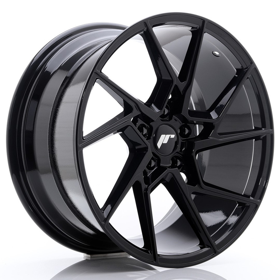 JR Wheels JR33 19x9.5 ET35 5x120 Glossy Black www.srbpower.com