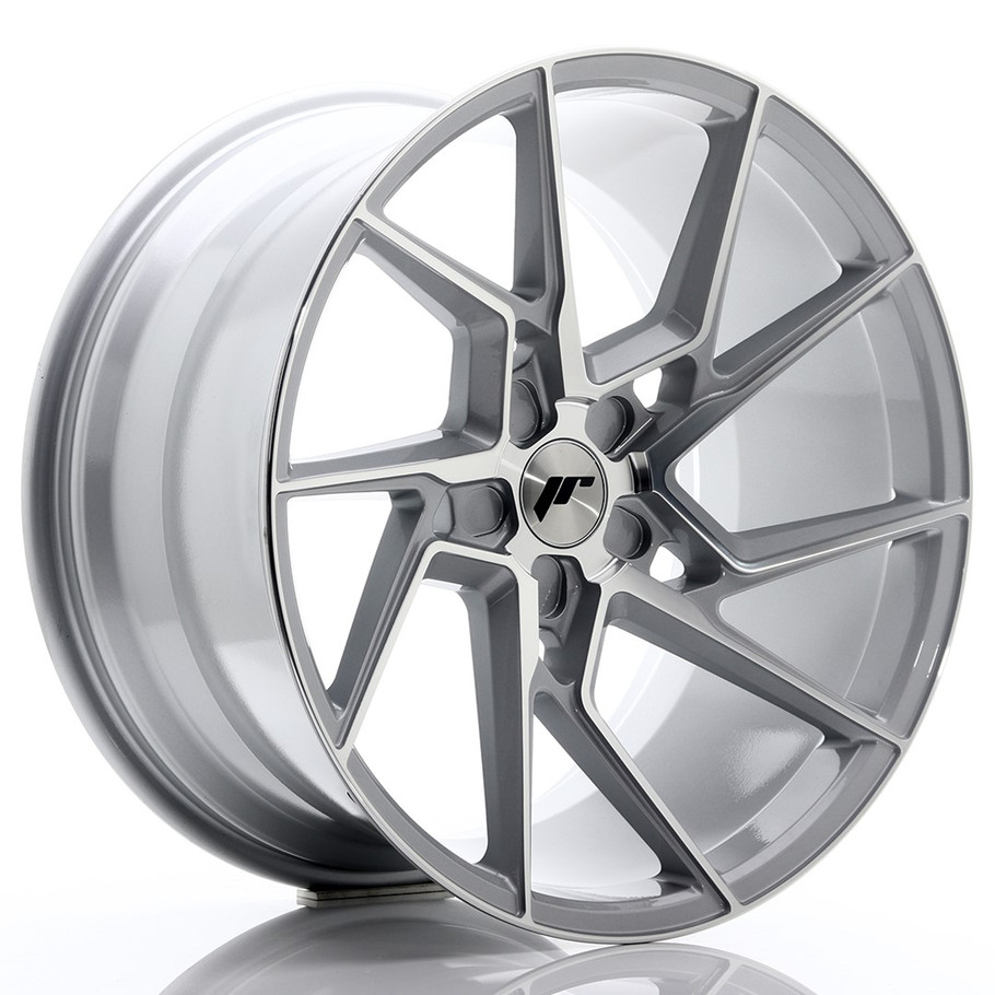 JR Wheels JR33 20x10.5 ET15-30 5H CUSTOM PCD Silver Machined Face www.srbpower.com