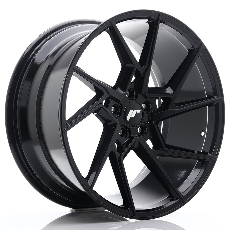 JR Wheels JR33 20x10 ET40 5x112 Glossy Black www.srbpower.com