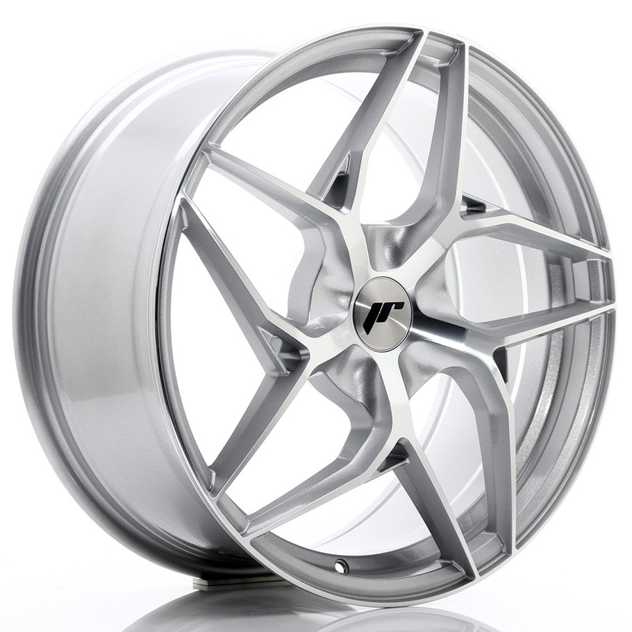 JR Wheels JR35 19x8.5 ET20-45 5H CUSTOM PCD Silver Machined Face www.srbpower.com