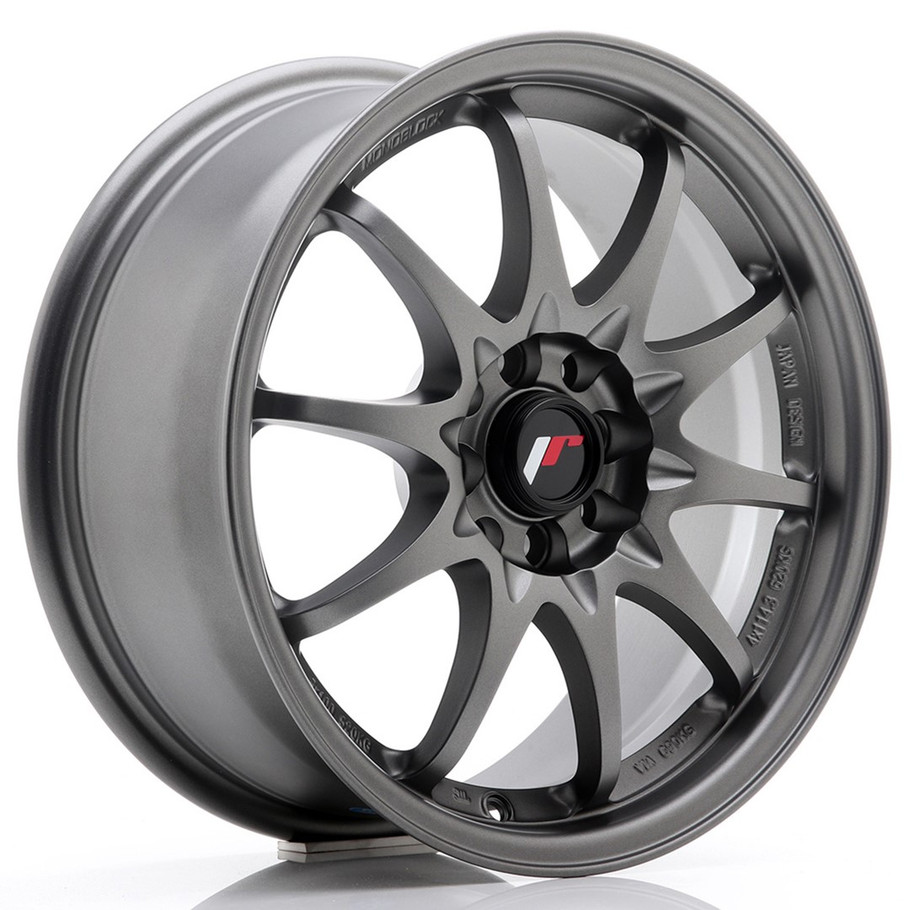 JR Wheels JR5 16x7 ET30 4x100/108 Matt Gun Metal www.srbpower.com