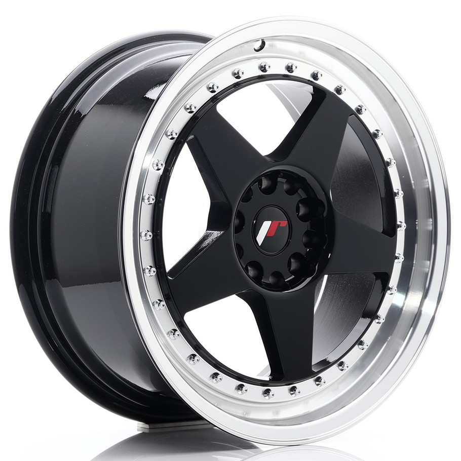 JR Wheels JR6 18x8.5 ET22 5x1143/120 Gloss Black w/Machined www.srbpower.com