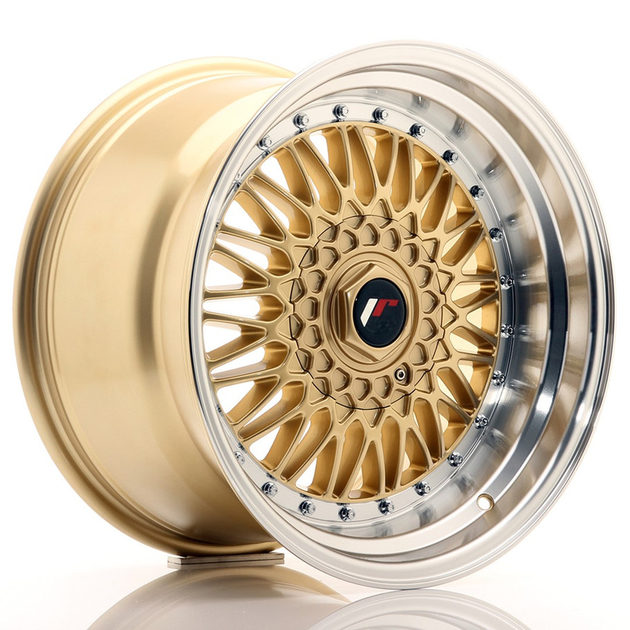 JR Wheels JR9 17x10 ET20 5x112/120 Gold w/Machined Lip www.srbpower.com