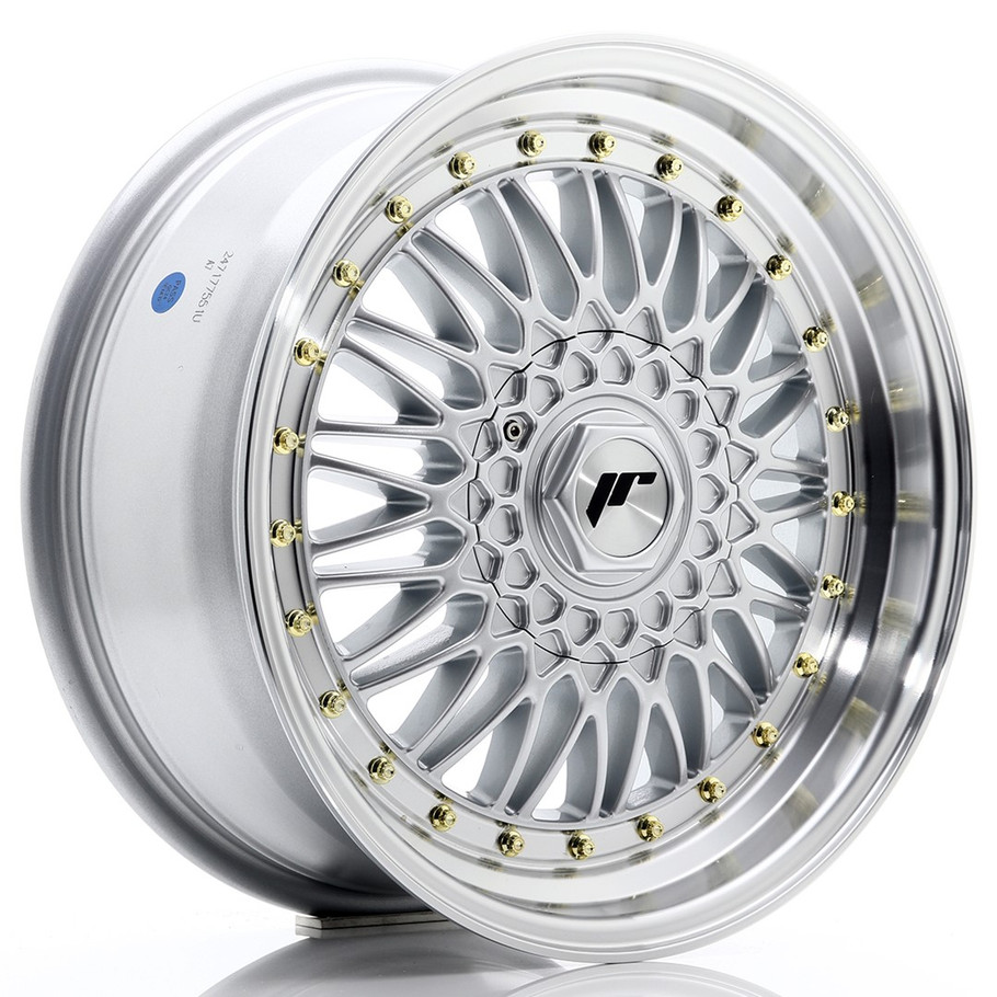 JR Wheels JR9 17x7.5 ET35 4x100/114 Silver w/Machined Lip www.srbpower.com