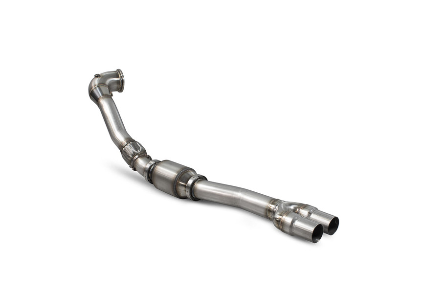 Scorpion Downpipe with a high flow sports catalyst (SAUX079) Audi RS3 8V Facelift / TTRS MK3 2017-2018 www.srbpower.com