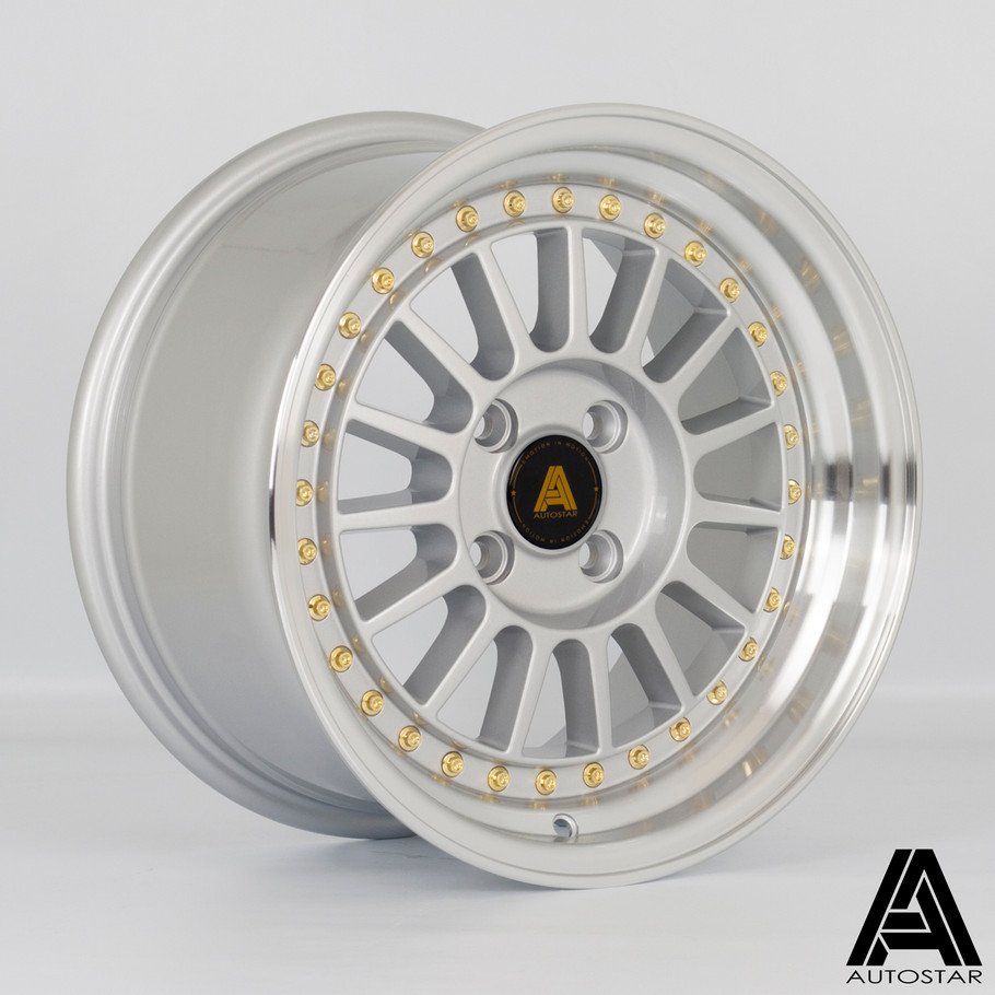 Autostar Circuit 15x8 ET28 4x100 73.1mm RLSilver (AS-CIRC8015C1P28RLPS0731) www.srbpower.com