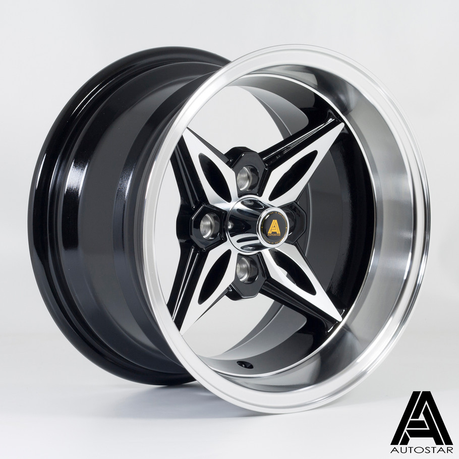 Autostar Kanji 14x8 ET-5 4x114.3 73.1mm PFBlack (AS-KANJ8014A1N05RFYB0731) www.srbpower.com