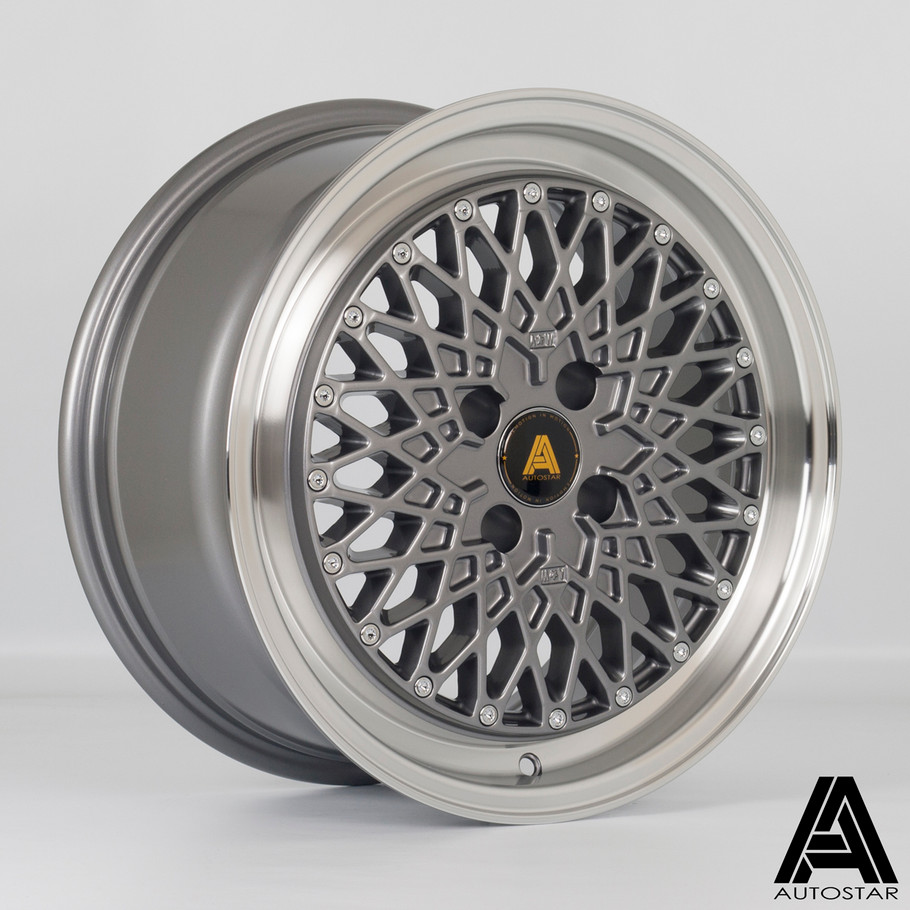 Autostar Minus 16x7.5 ET25 4x100 67.1mm RLGunmetal (AS-MINU7516C1P25RLGM0671) www.srbpower.com