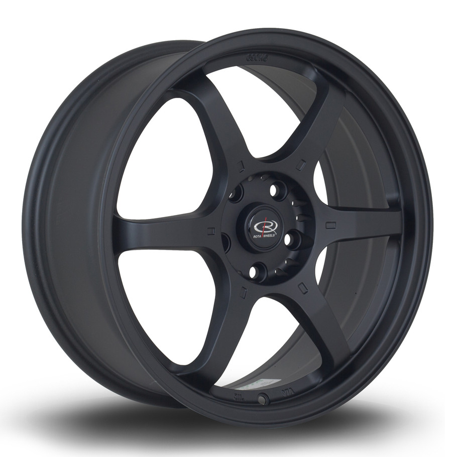 Rota GR6 18x7.5 ET45 5x114.3 73mm FBlack2 (GR2F7518D1P45PCFB20730) www.srbpower.com