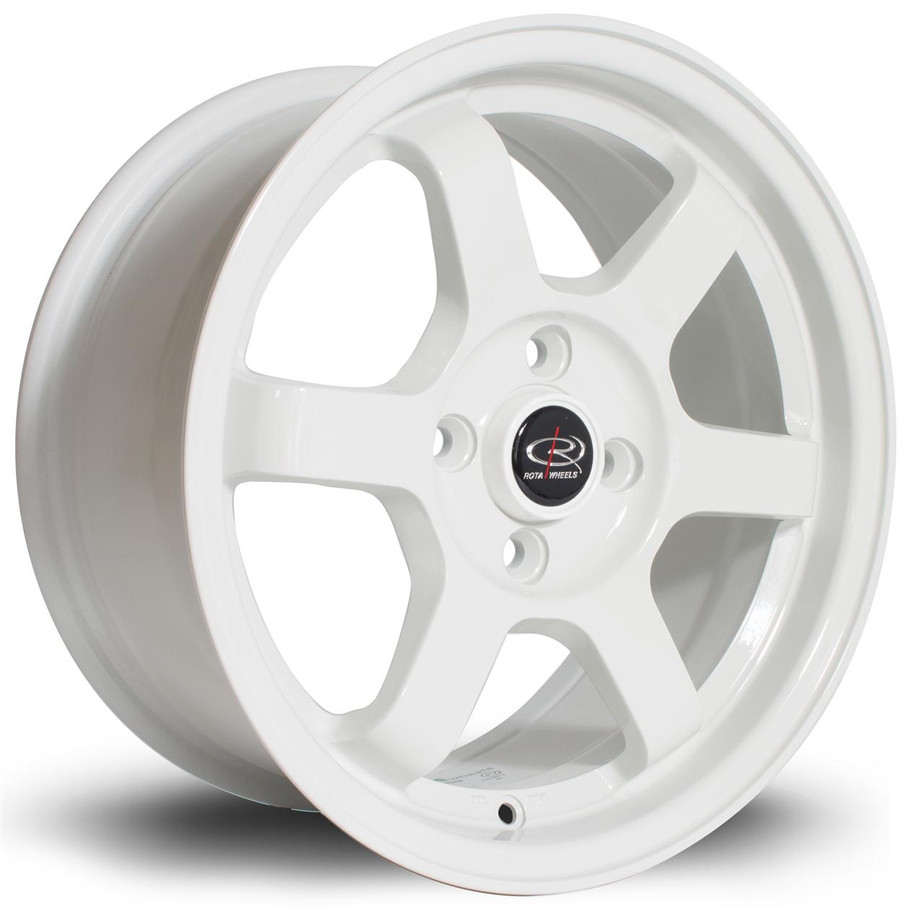 Rota Grid 15x7 ET40 4x108 73mm White (GRID7015B1P40PCWH0730) www.srbpower.com