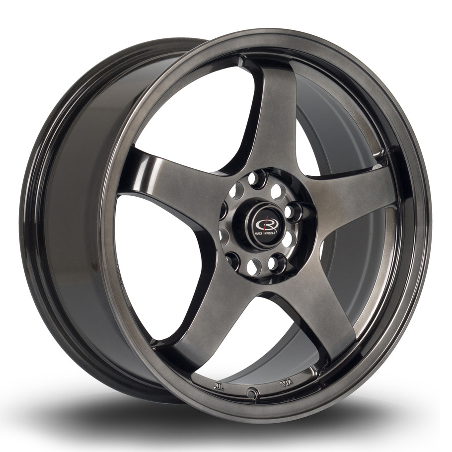 Rota GTR 17x7.5 ET45 5x114.3 73mm HBlack (P45F7517D1P45PCHG0730) www.srbpower.com