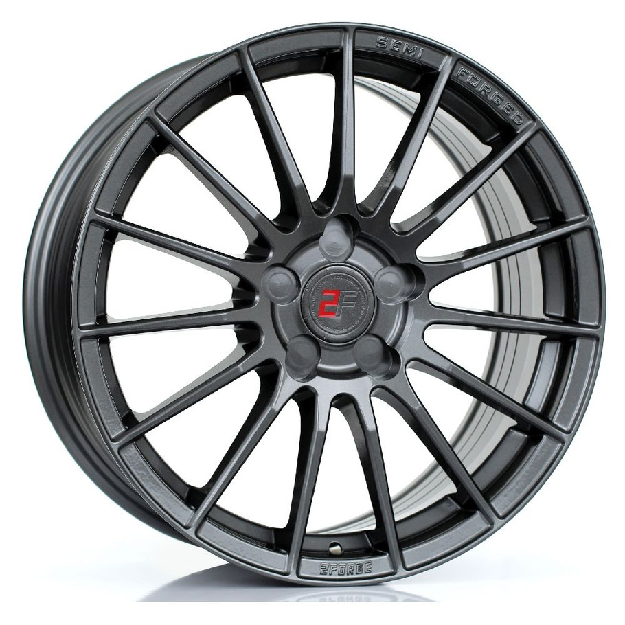 2FORGE ZF1 17x7.5 5x105 GLOSS GUNMETAL Custom Offset: ET10 TO ET51 www.srbpower.com