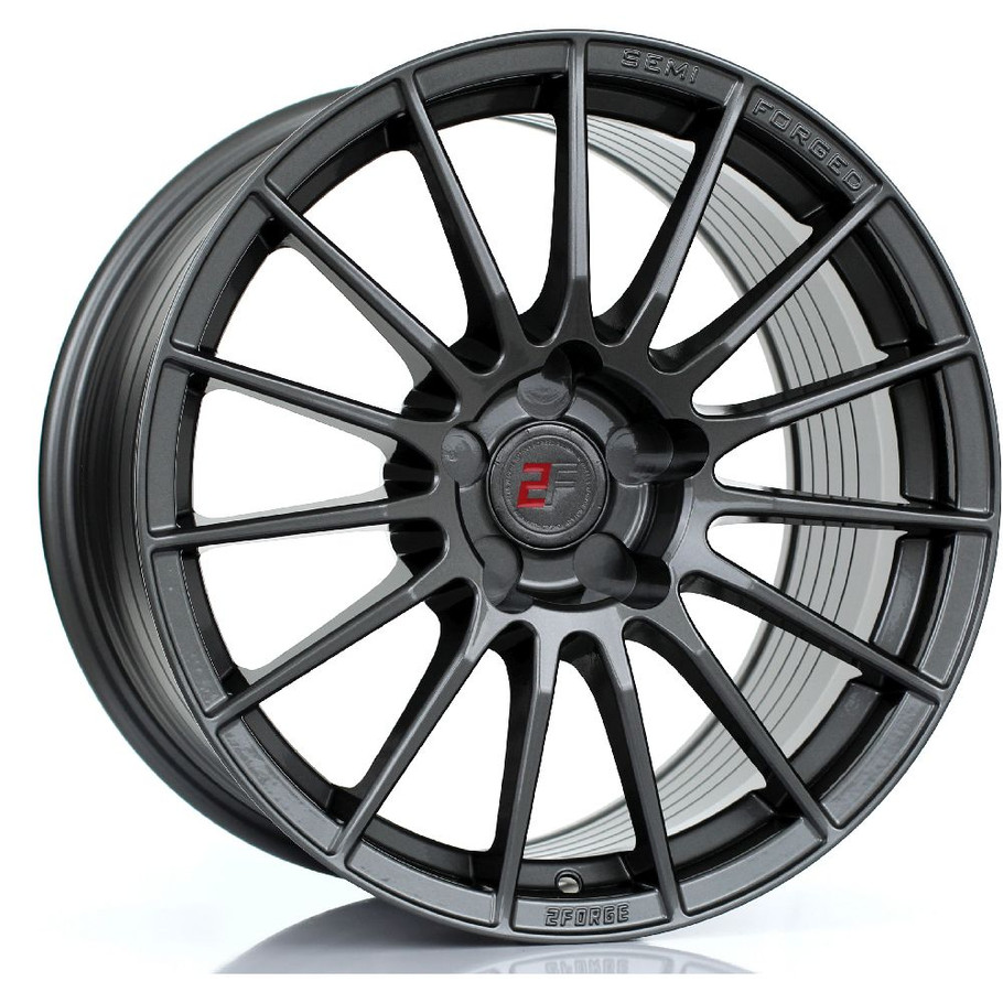 2FORGE ZF1 17x9.5 5x108 GLOSS GUNMETAL Custom Offset: ET0 TO ET45 www.srbpower.com