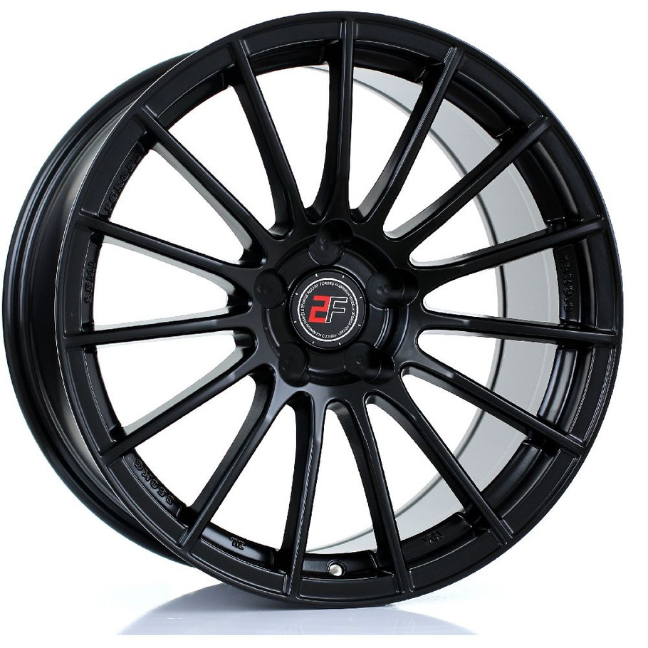 2FORGE ZF1 18x9 5x108 MATT BLACK Custom Offset: ET0 TO ET38 www.srbpower.com