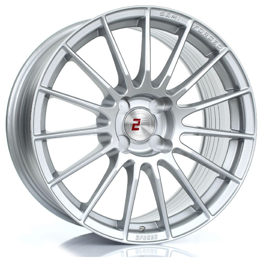 2FORGE ZF1 17x9 4x108 SILVER Custom Offset: ET10 TO ET50 www.srbpower.com