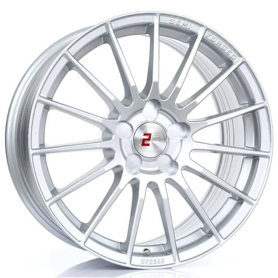 2FORGE ZF1 17x8 5x98 SILVER Custom Offset: ET10 TO ET58 www.srbpower.com