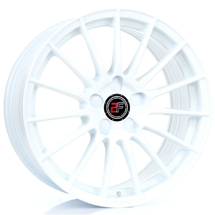 2FORGE ZF1 17x8 5x98 WHITE Custom Offset: ET10 TO ET58 www.srbpower.com