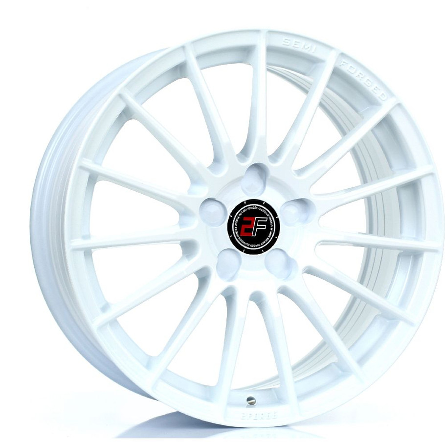 2FORGE ZF1 17x7.5 5x114 WHITE Custom Offset: ET10 TO ET51 www.srbpower.com