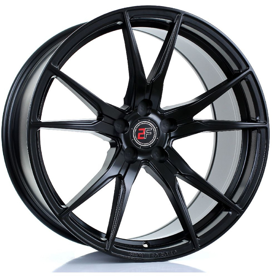 2FORGE ZF2 20x10 5x108 MATT BLACK Custom Offset: ET15 TO ET51 www.srbpower.com