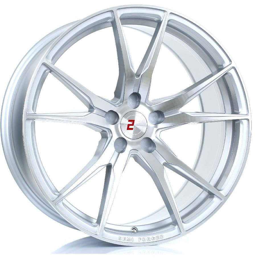 2FORGE ZF2 20x9.5 5x127 SILVER POLISHED FACE Custom Offset: ET9 TO ET45 www.srbpower.com