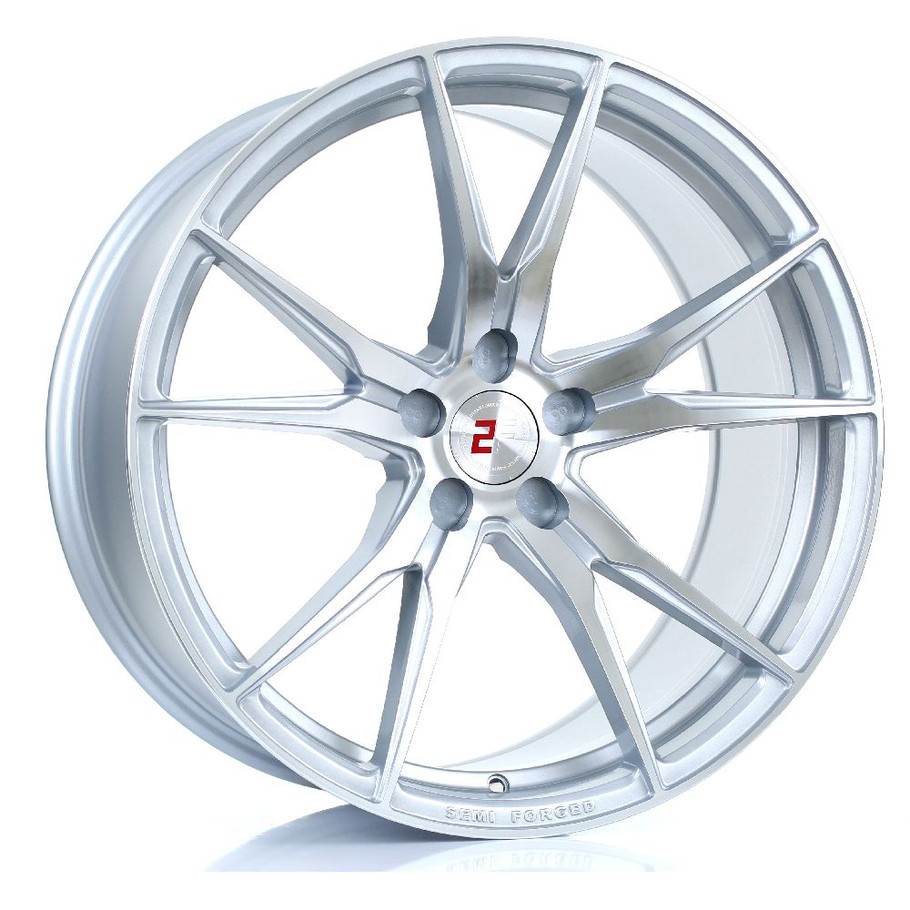 2FORGE ZF2 20x10 5x100 SILVER POLISHED FACE Custom Offset: ET15 TO ET51 www.srbpower.com