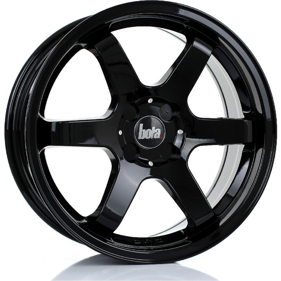 BOLA B1 17x7.5 4x114 GLOSS BLACK Custom Offset: ET40 TO ET45 www.srbpower.com