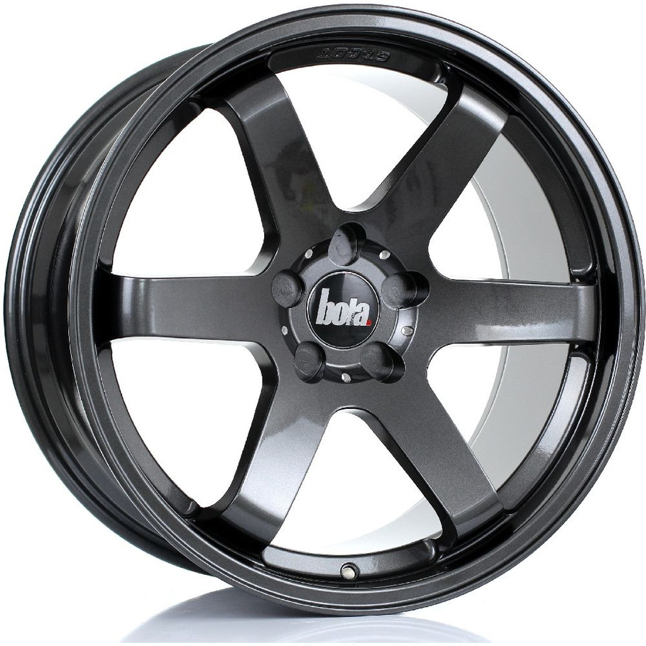 BOLA B1 19x10 5x120 GLOSS GUNMETAL Custom Offset: ET25 TO ET45 www.srbpower.com