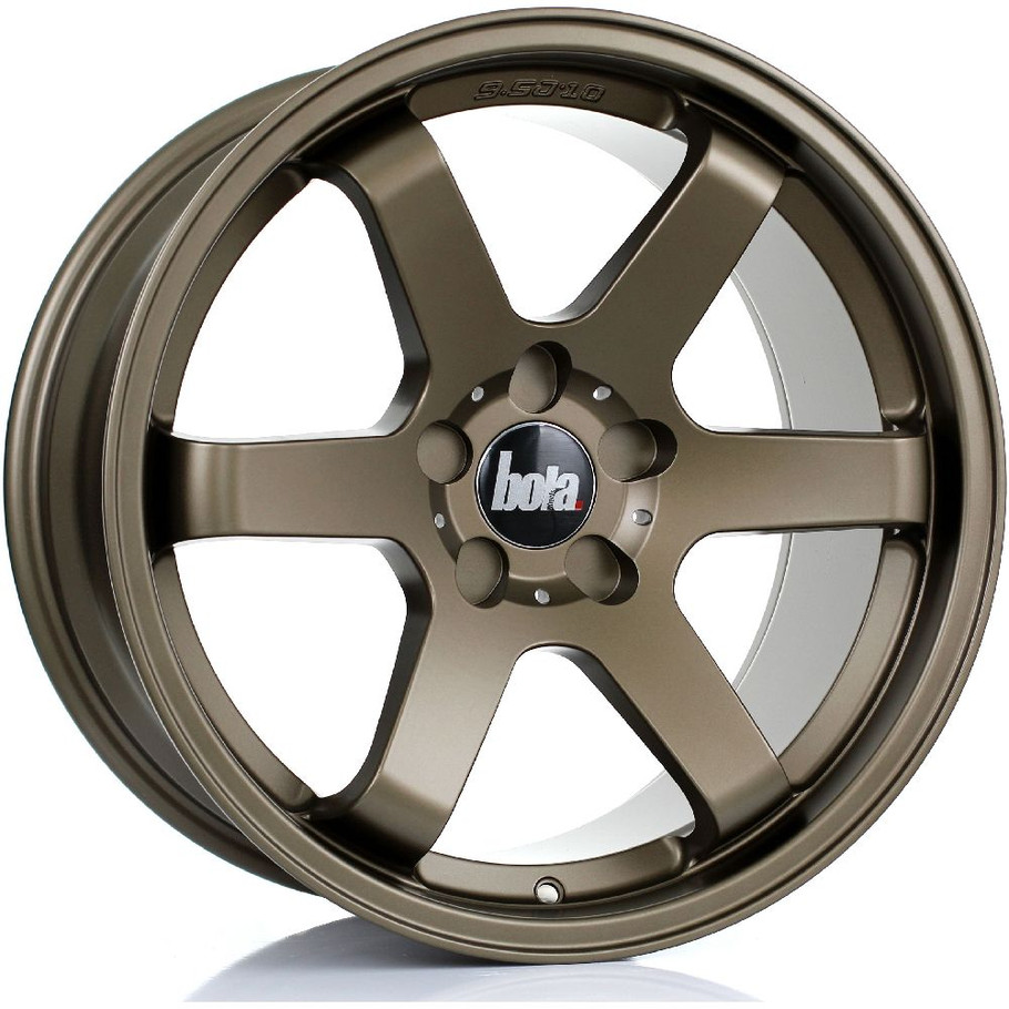 BOLA B1 18x9.5 5x114 MATT BRONZE Custom Offset: ET35 TO ET45 www.srbpower.com