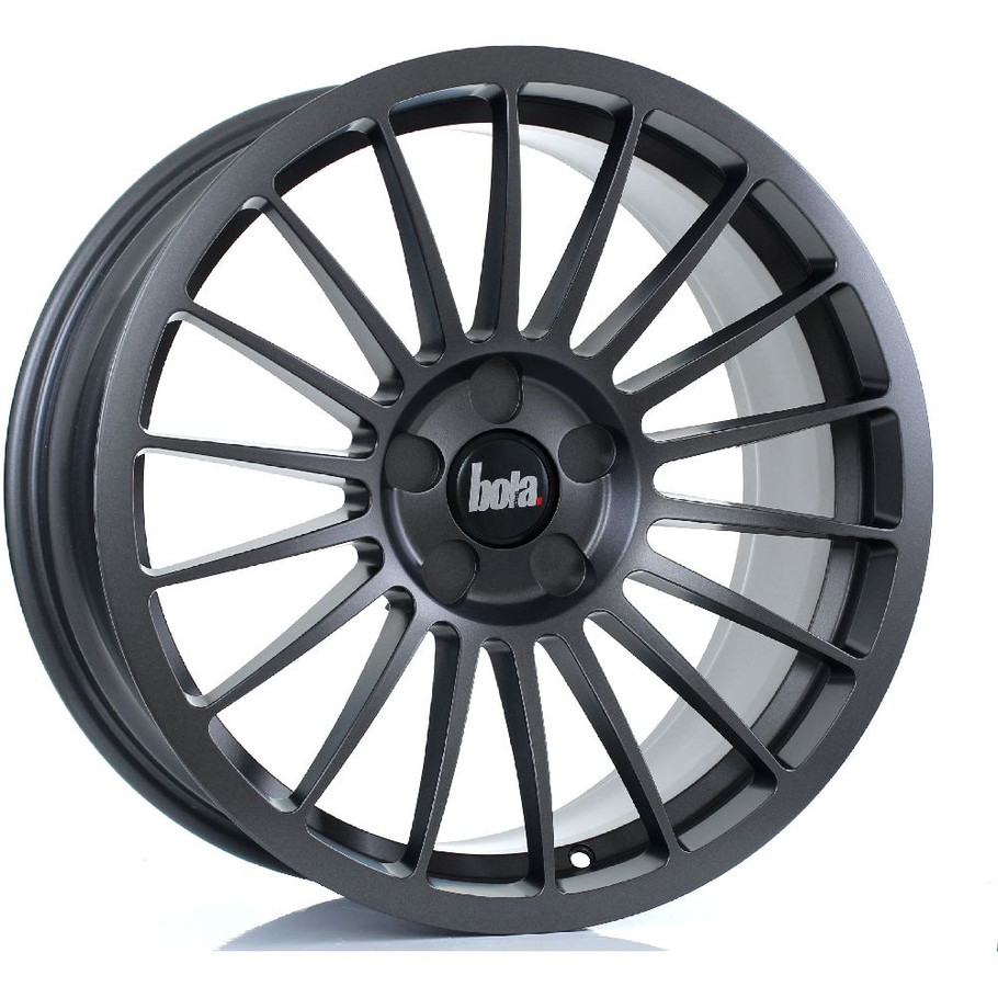 BOLA B14 18x8.5 5x108 MATT GUNMETAL Custom Offset: ET30 TO ET45 www.srbpower.com