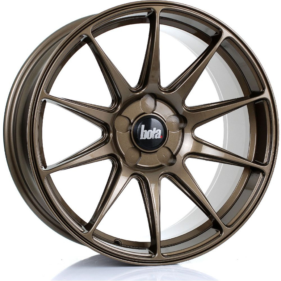 BOLA B15 18x8.5 5x120 GLOSS BRONZE Custom Offset: ET35 TO ET45 www.srbpower.com