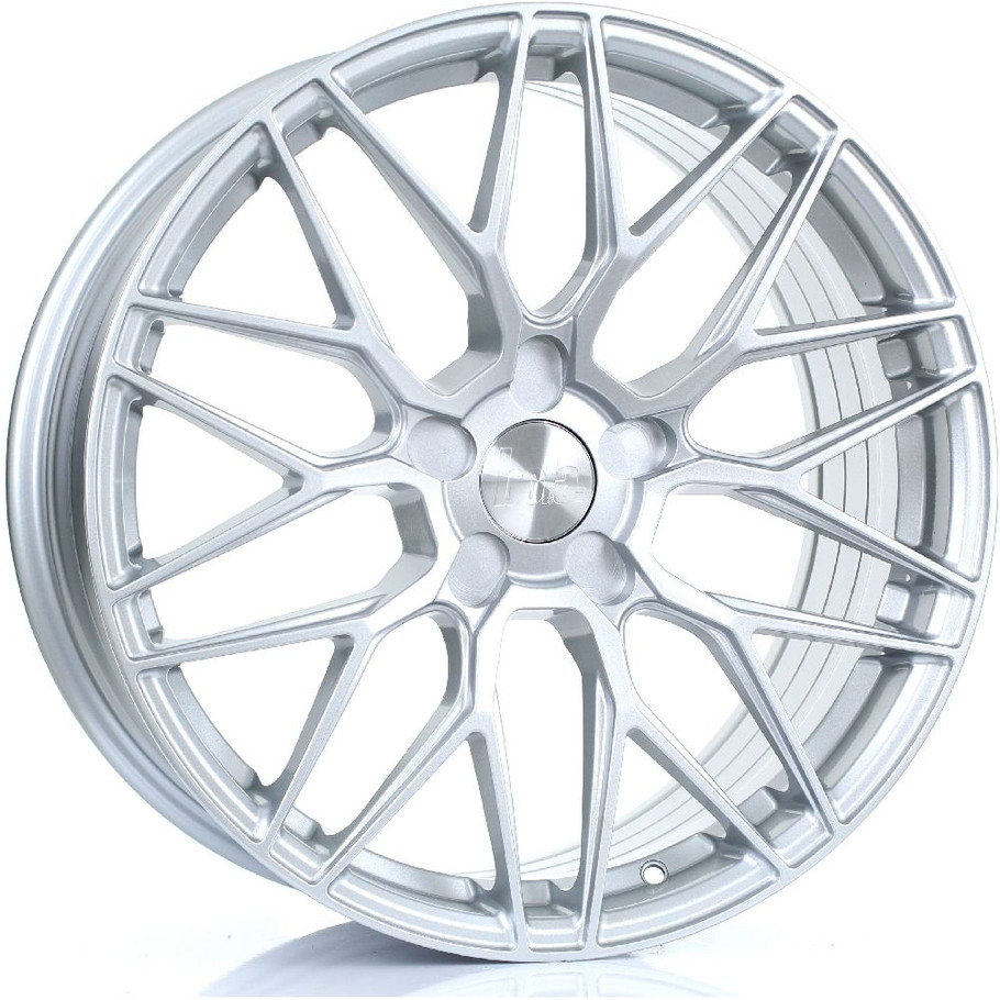 BOLA B17 19x8.5 5x130 CRYSTAL SILVER Custom Offset: ET25 TO ET45 www.srbpower.com