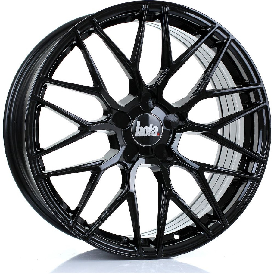 BOLA B17 19x8.5 5x115 GLOSS BLACK Custom Offset: ET40 TO ET45 www.srbpower.com