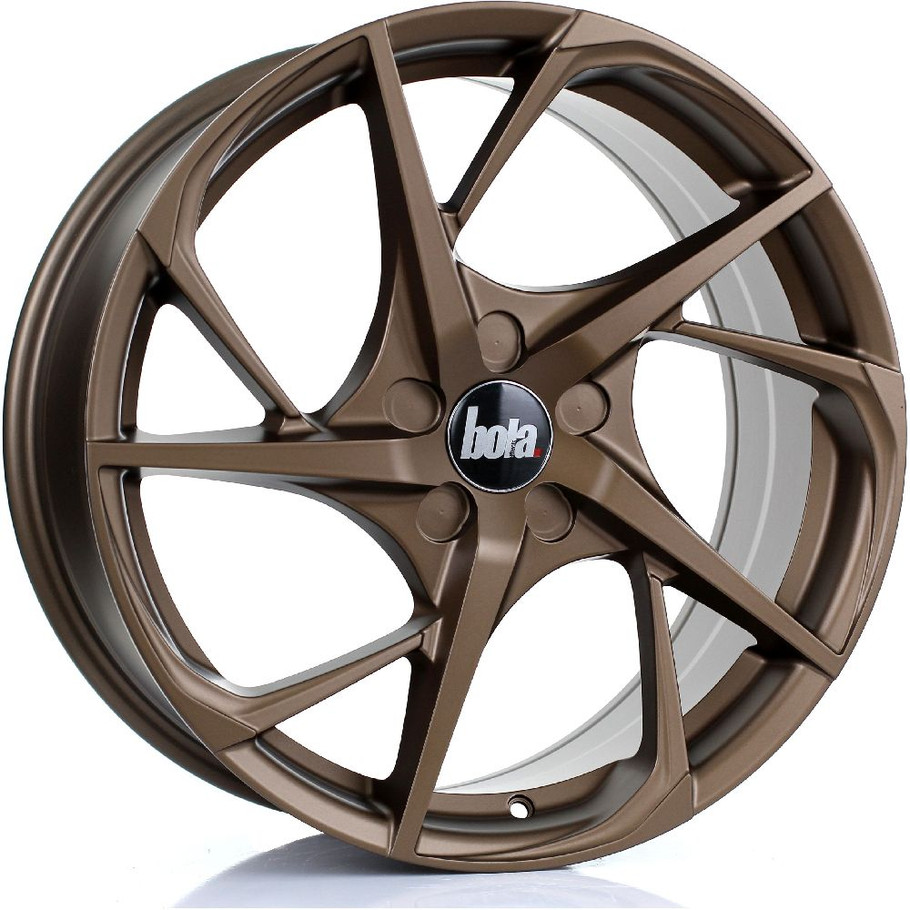 BOLA B18 19x8.5 5x100 MATT BRONZE Custom Offset: ET25 TO ET45 www.srbpower.com