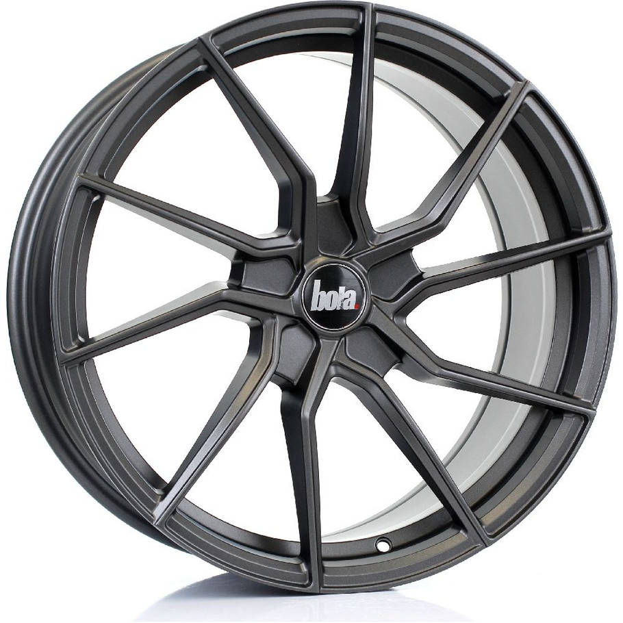 BOLA B25 19x8.5 5x110 MATT GUNMETAL Custom Offset: ET25 TO ET45 www.srbpower.com