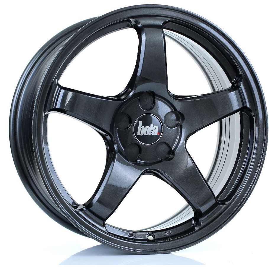 BOLA B2R 17x7.5 5x100 GLOSS GUNMETAL Custom Offset: ET40 www.srbpower.com