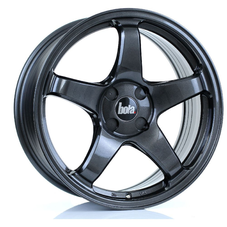 BOLA B2R 17x7.5 4x100 GLOSS GUNMETAL Custom Offset: ET40 www.srbpower.com