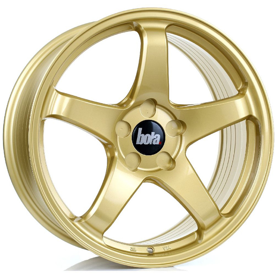 BOLA B2R 18x8.5 5x120 GOLD Custom Offset: ET30 TO ET45 www.srbpower.com