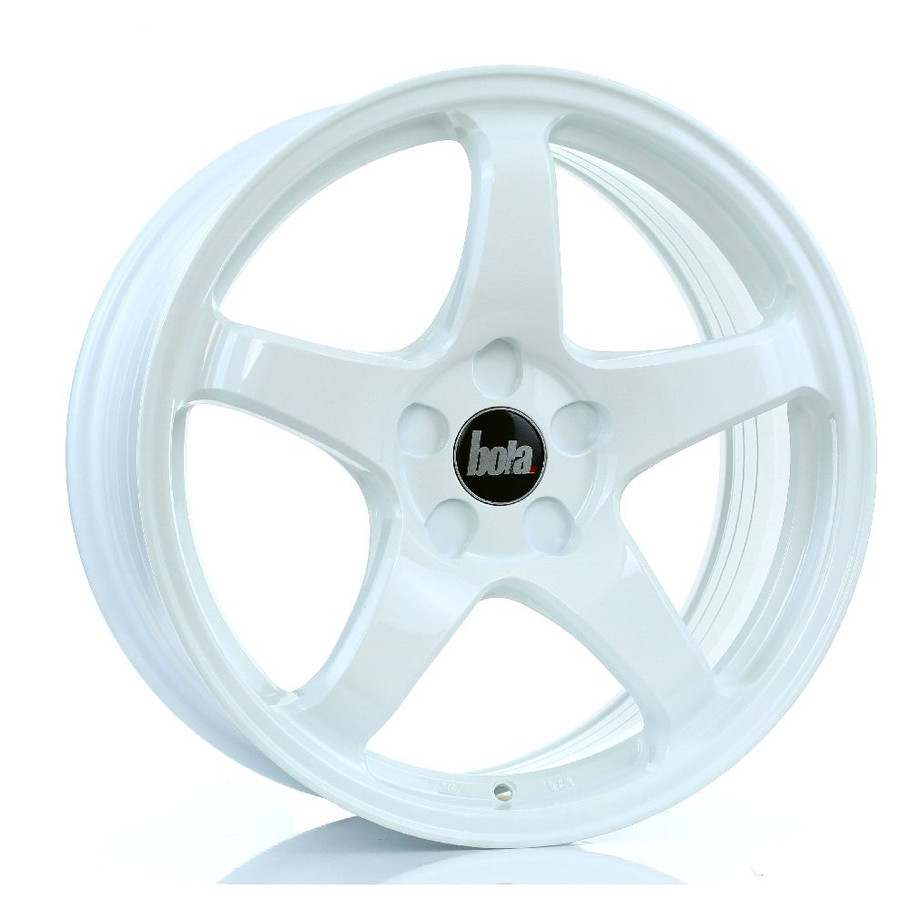 BOLA B2R 17x7.5 5x112 WHITE Custom Offset: ET40 www.srbpower.com