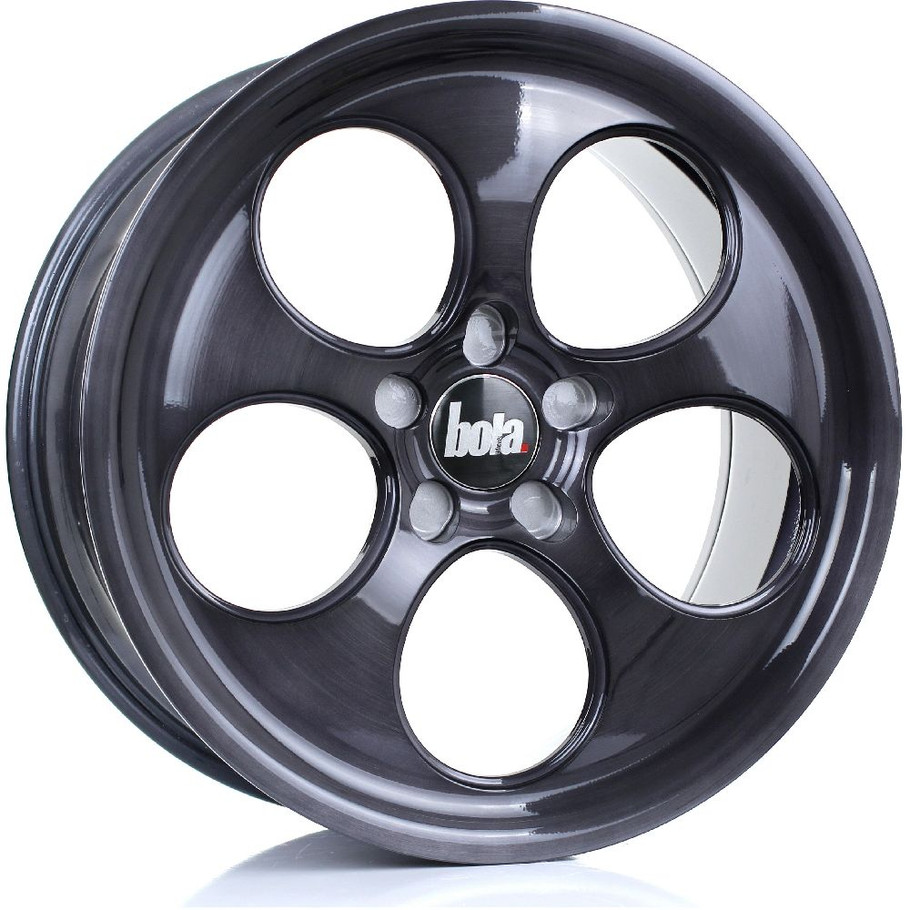 BOLA B5 18x8.5 5x127 BLACK BRUSHED POLISHED FACE Custom Offset: ET40 TO ET45 www.srbpower.com