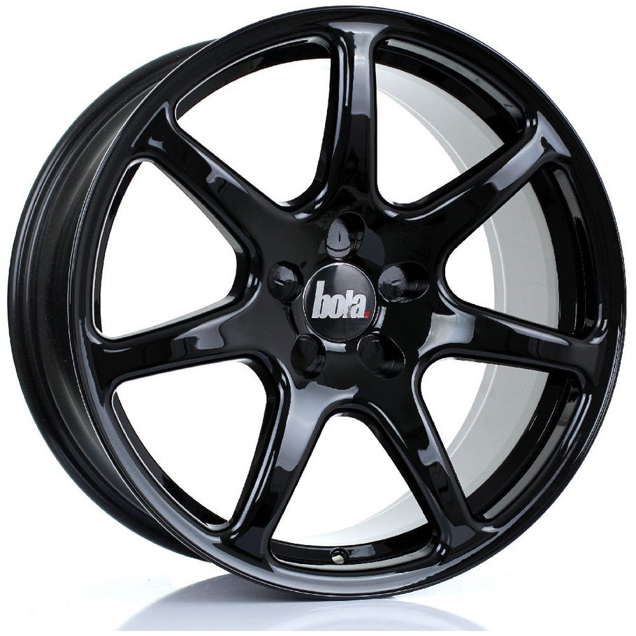 BOLA B7 18x8.5 5x127 GLOSS BLACK Custom Offset: ET25 TO ET45 www.srbpower.com