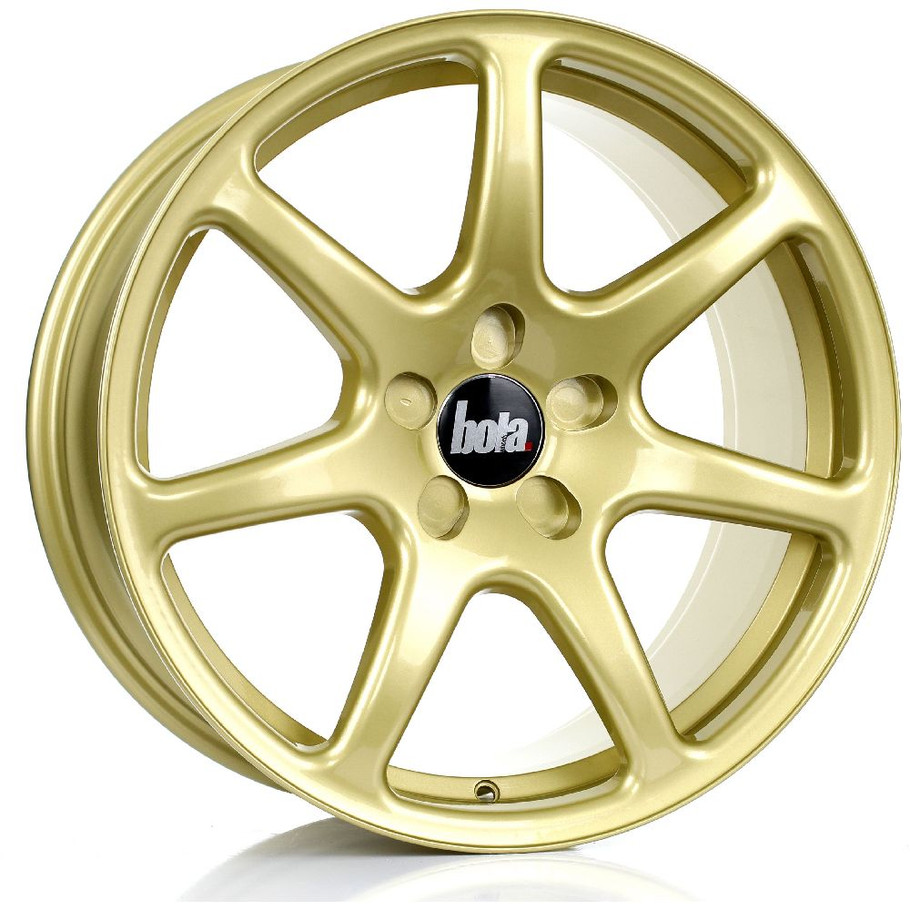 BOLA B7 18x8.5 5x120 GOLD Custom Offset: ET25 TO ET45 www.srbpower.com