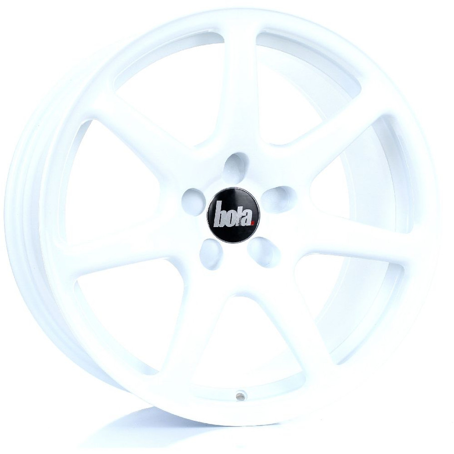 BOLA B7 18x9.5 5x105 WHITE Custom Offset: ET25 TO ET45 www.srbpower.com