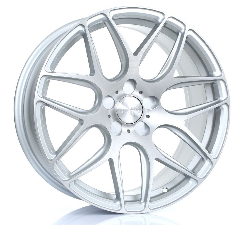 BOLA B8R 18x8.5 5x108 MATT SILVER BRUSHED POLISHED Custom Offset: ET25 TO ET45 www.srbpower.com