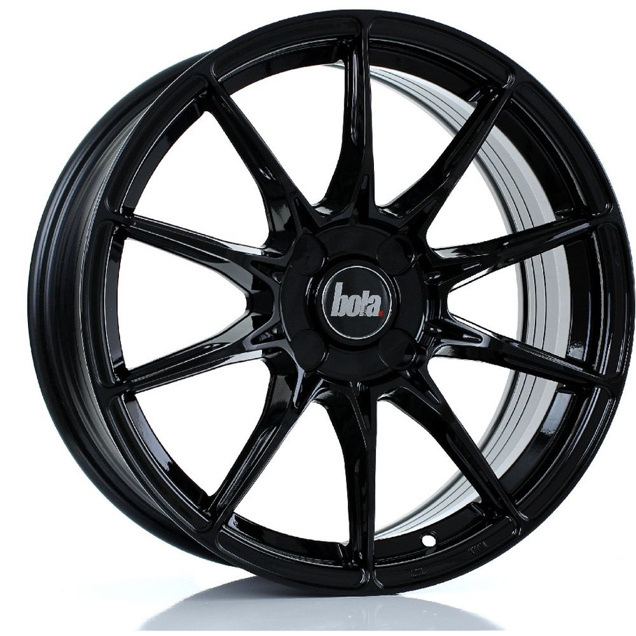 BOLA FLB 17x7.5 4x114 GLOSS BLACK Custom Offset: ET35 TO ET45 www.srbpower.com