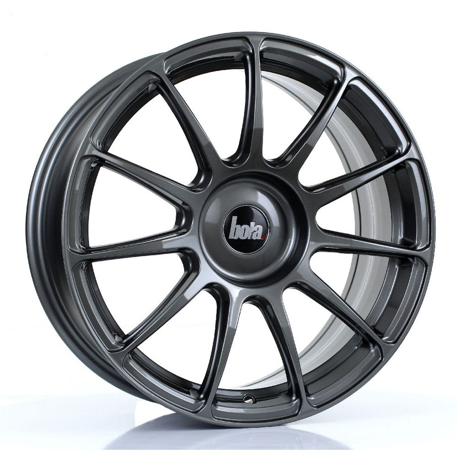 BOLA VST 17x7.5 4x98 GLOSS GUNMETAL Custom Offset: ET40 TO ET45 www.srbpower.com