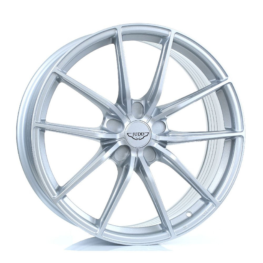 JUDD MODEL THREE 20x8.5 5x108 ARGENT SILVER Custom Offset: ET38 TO ET45 www.srbpower.com