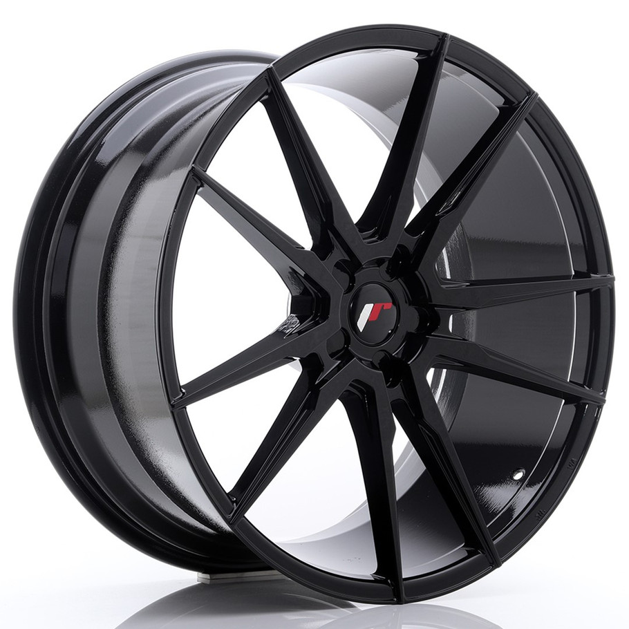 JR Wheels JR21 22x10.5 ET15-52 5H CUSTOM PCD Glossy Black www.srbpower.com