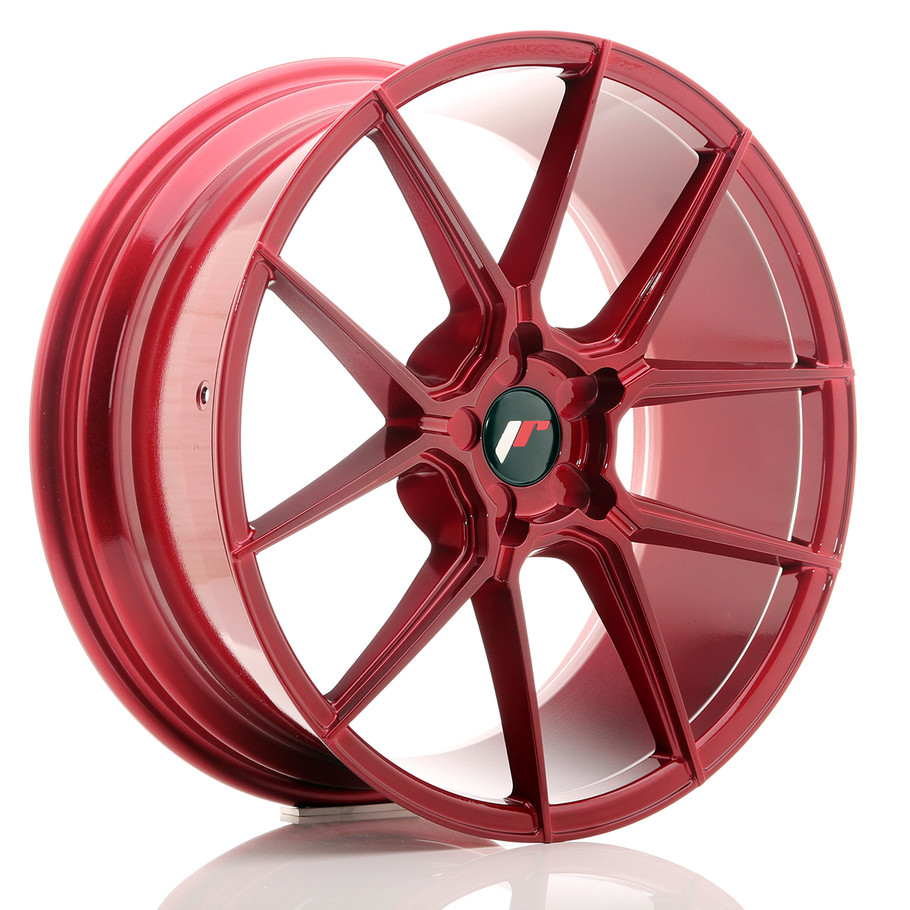 JR Wheels JR30 20x8.5 ET20-42 5H BLANK Platinum Red
