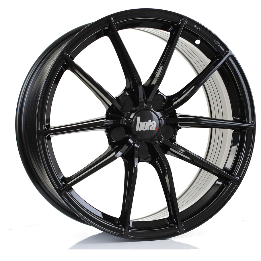 Bola FLC 19x8.5 5x110 Gloss Black CUSTOM OFFSET: ET25 TO 45 www.srbpower.com